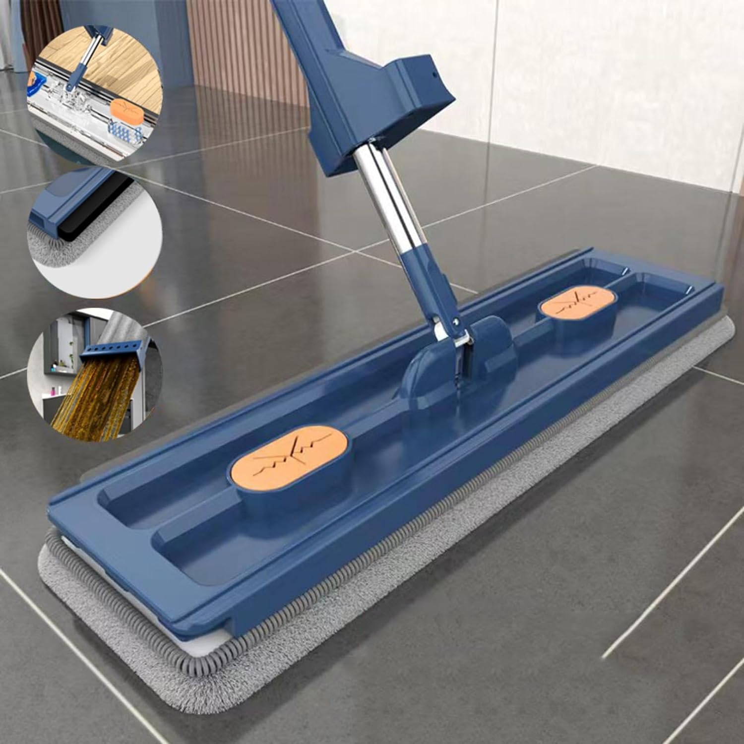 Balai plat microfibre mains libres