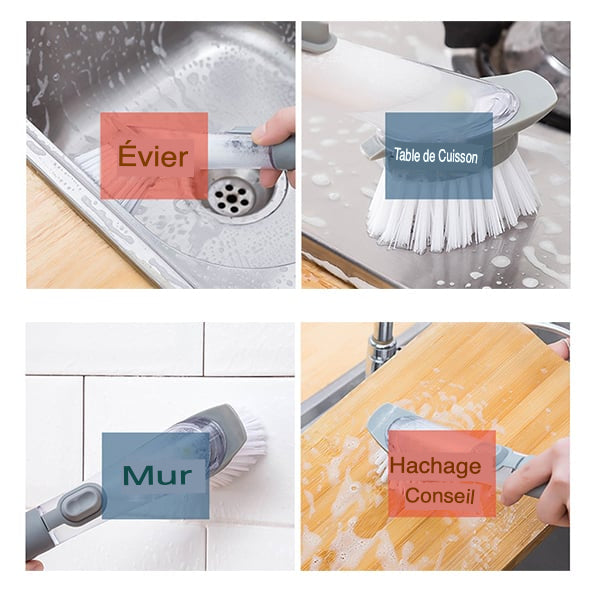 Brosse pour évier de cuisine Brosse à vaisselle Outil